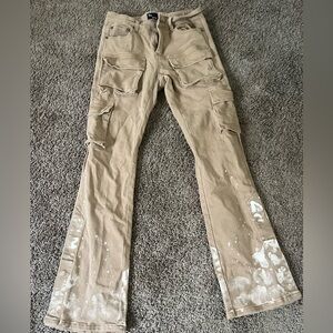 EPTM khaki flare pants